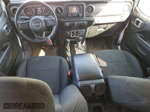 2021 Jeep Gladiator Willys with VIN 1C6HJTAGXML623599, listed as a Copart auction lot 48971735 with 35,052 mi miles and Salvage Title. Bid and sale history available at carsss.com. Image 8.