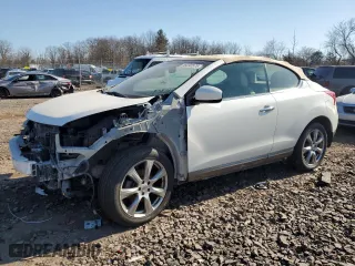 2014 Nissan Murano CrossCabriolet with VIN JN8AZ1FY1EW301981, listed as a Copart auction lot 48292575 with 56,832 mi miles and Salvage Title. Bid and sale history available at carsss.com. Image 1.