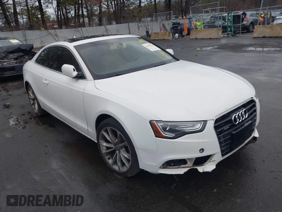 2014 Audi A5 Premium Plus with VIN WAULFAFR6EA073721, listed as a IAAI auction lot 41930297 with 162,793 mi miles and . Bid and sale history available at DreamBid. Image 1.