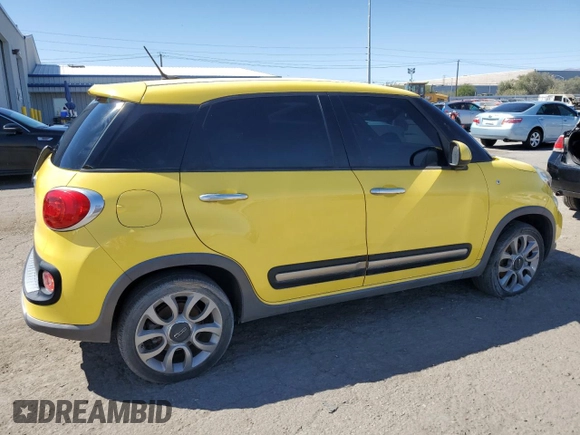 2014 FIAT 500L Trekking with VIN ZFBCFADH4EZ028911, listed as a Copart auction lot 72002594 with 59,245 mi miles and Salvage Title. Bid and sale history available at DreamBid. Image 3.