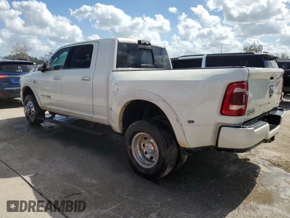 2019 Ram 3500 Longhorn with VIN 3C63RRNL6KG704171, listed as a Copart auction lot 73731114 with 0 mi miles and Non Repairable. Bid and sale history available at carsss.com. Image 2.