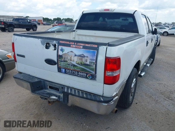 2008 Ford F-150 XL with VIN 1FTRW12W88KE95058, listed as a IAAI auction lot 42689625 with 307,795 mi miles and . Bid and sale history available at DreamBid. Image 4.