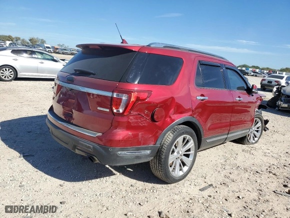 2018 Ford Explorer Limited with VIN 1FM5K7FH7JGC92918, listed as a Copart auction lot 80691944 with 109,980 mi miles and Salvage Title. Bid and sale history available at carsss.com. Image 3.