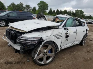 2024 Genesis GV80 with VIN KMUHCESC4RU181167, listed as a Copart auction lot 59318645 with Not provided miles and Non repairable. Bid and sale history available at DreamBid. Image 1.