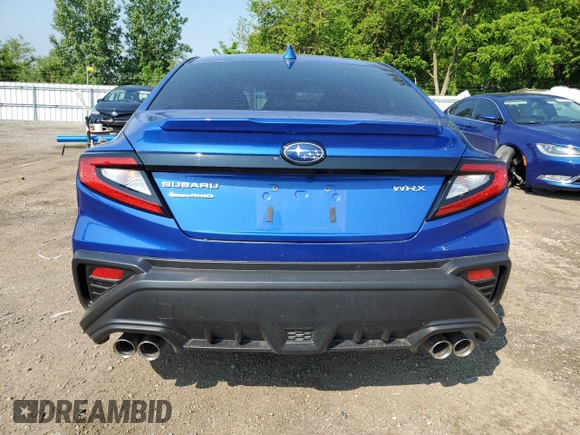 2024 Subaru WRX Premium with VIN JF1VBAH63R9814592, listed as a Copart auction lot 60297615 with 3,507 mi miles and Salvage title. Bid and sale history available at DreamBid. Image 6.