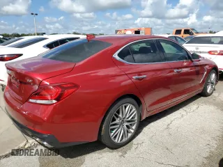2021 Genesis G70 2.0T with VIN KMTG64LA4MU067242, listed as a Copart auction lot 73973054 with 37,865 mi miles and Non Repairable. Bid and sale history available at carsss.com. Image 3.