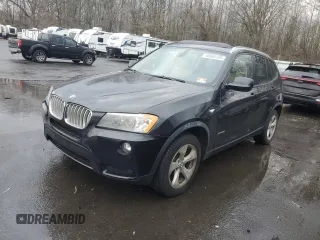 2012 BMW X3 28i with VIN 5UXWX5C50CL720703, listed as a Copart auction lot 46665185 with 143,541 mi miles and Salvage Title. Bid and sale history available at DreamBid. Image 1.