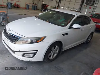 2015 Kia Optima LX z VIN KNAGM4A79F5528215, wystawiony jako IAAI lot #42317163 z przebiegiem 215 395 mil mil oraz . Historia ofert i sprzedaży dostępna na DreamBid. Obrazek 2.