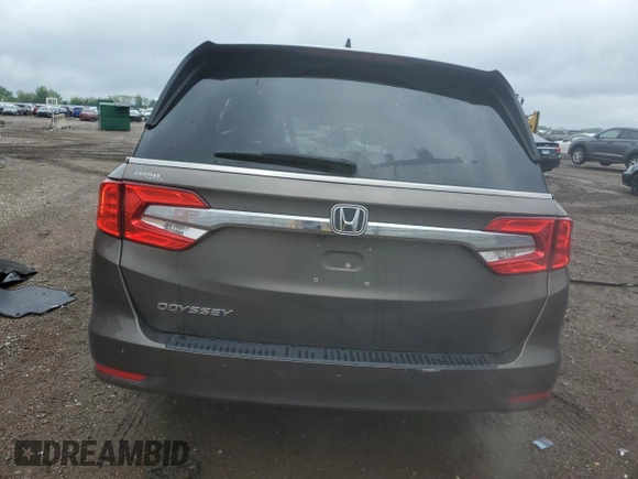 2020 Honda Odyssey EX with VIN 5FNRL6H5XLB032588, listed as a Copart auction lot 59366995 with 86,982 mi miles and Salvage title. Bid and sale history available at DreamBid. Image 6.