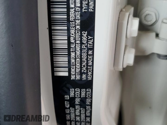 2020 Jeep Renegade Latitude z VIN ZACNJABB3LPL49642, wystawiony jako Copart lot #53517805 z przebiegiem 103 490 mil mil oraz Szkoda całkowita • Salvage title. Historia ofert i sprzedaży dostępna na DreamBid. Obrazek 12.