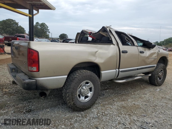 2004 Dodge Ram 2500 SLT with VIN 3D7KU28C84G138318, listed as a Copart auction lot 71396284 with 185,622 mi miles and Salvage Title. Bid and sale history available at carsss.com. Image 3.