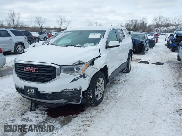 2019 GMC Acadia SLE with VIN 1GKKNKLA4KZ232467, listed as a IAAI auction lot 41611939 with 65,218 mi miles. Bid and sale history available at carsss.com. Image 2.