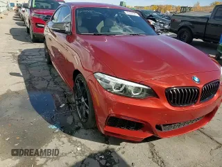 2018 BMW 2 Series M240i with VIN WBA2J5C57JVC07127, listed as a Copart auction lot 76994584 with 51,297 mi miles and Salvage title. Bid and sale history available at DreamBid. Image 14.
