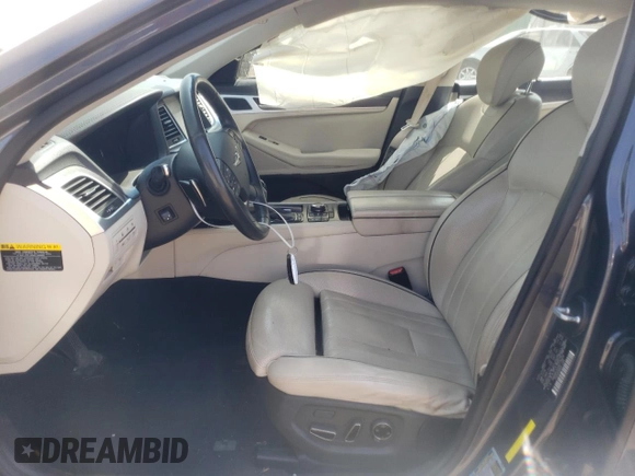 2017 Genesis G80 3.8L with VIN KMHGN4JEXHU176409, listed as a Copart auction lot 68038554 with 120,655 mi miles and Salvage Title. Bid and sale history available at DreamBid. Image 7.