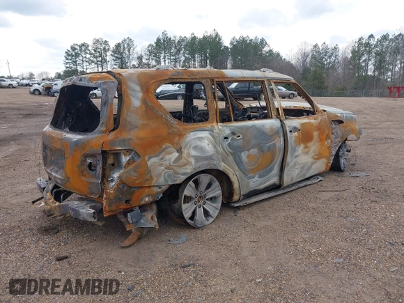 2018 Nissan Armada Platinum with VIN JN8AY2NF6J9330202, listed as a IAAI auction lot 41797308 with 1 mi miles. Bid and sale history available at carsss.com. Image 4.