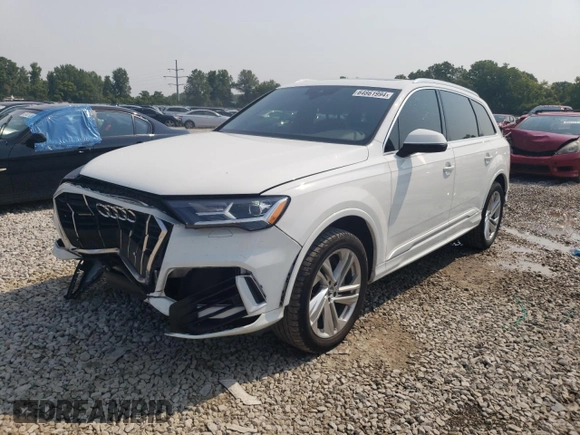 2020 Audi Q7 Premium with VIN WA1AXAF79LD010379, listed as a Copart auction lot 64861994 with 74,167 mi miles and Salvage Title. Bid and sale history available at carsss.com. Image 1.