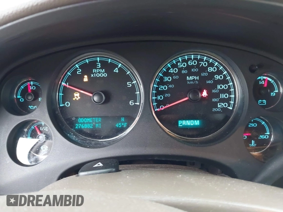 2012 Chevrolet Suburban LT with VIN 1GNSKJE78CR270714, listed as a IAAI auction lot 42210716 with 276,882 mi miles and . Bid and sale history available at DreamBid. Image 7.
