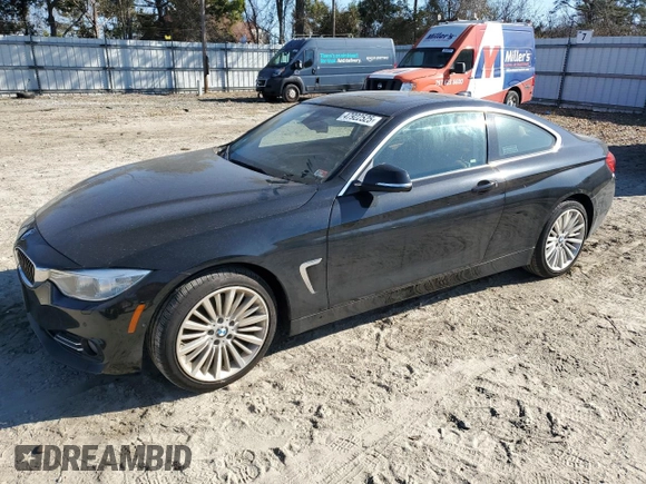 2014 BMW 4 Series 428i xDrive with VIN WBA3N5C54EF717425, listed as a Copart auction lot 47922525 with 129,132 mi miles and Clean Title. Bid and sale history available at DreamBid. Image 1.