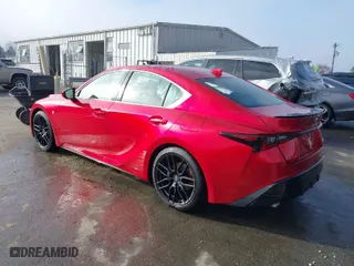 2023 Lexus IS with VIN JTHGZ1B25P5071179, listed as a IAAI auction lot 41214234 with 4,626 mi miles. Bid and sale history available at carsss.com. Image 3.