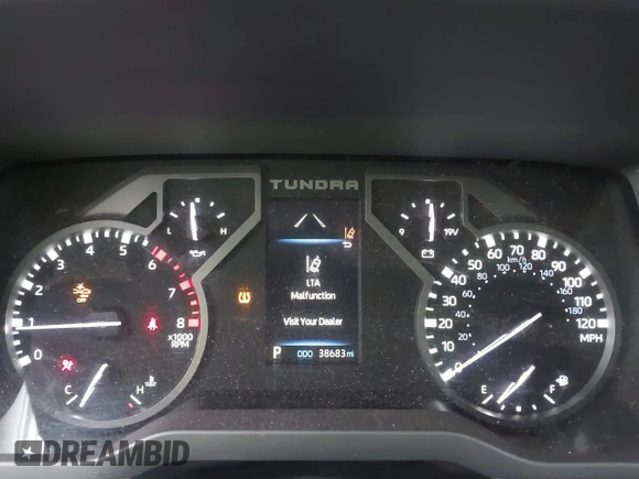 2022 Toyota Tundra 2WD SR with VIN 5TFKB5AB5NX017956, listed as a IAAI auction lot 41612493 with 38,683 mi miles. Bid and sale history available at carsss.com. Image 16.