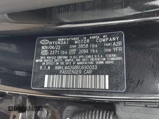2024 Hyundai Elantra SEL z VIN KMHLM4DG8RU690033, wystawiony jako IAAI lot #42211444 z przebiegiem 19 708 mil mil oraz . Historia ofert i sprzedaży dostępna na DreamBid. Obrazek 9.