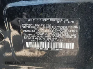2015 Subaru Forester XT Touring with VIN JF2SJGUC5FH822632, listed as a IAAI auction lot 42032965 with 118,111 mi miles and . Bid and sale history available at DreamBid. Image 9.