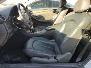 2003 Mercedes-Benz CLK 320 with VIN WDBTJ65J43F020380, listed as a Copart auction lot 85879614 with 179,824 mi miles and Salvage Title. Bid and sale history available at DreamBid. Image 7.