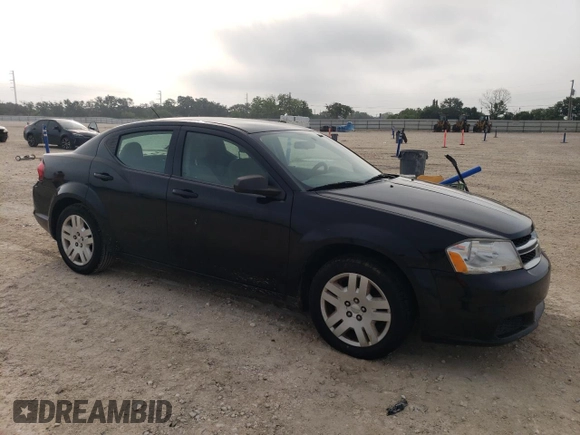 2014 Dodge Avenger SE with VIN 1C3CDZAB6EN105176, listed as a Copart auction lot 54623215 with 163,527 mi miles and Clean Title. Bid and sale history available at carsss.com. Image 4.