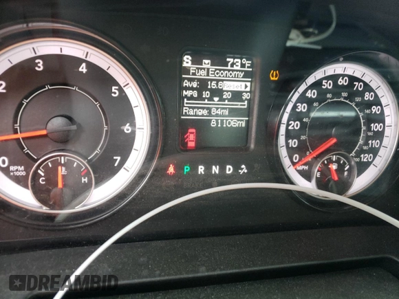 2022 Ram 1500 Tradesman with VIN 1C6RR6FG4NS170756, listed as a Copart auction lot 49491295 with 81,106 mi miles and Salvage title. Bid and sale history available at DreamBid. Image 9.
