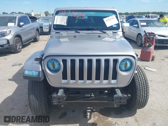 2018 Jeep Wrangler Unlimited Sahara with VIN 1C4HJXEG4JW115522, listed as a IAAI auction lot 42322791 with 68,409 mi miles and . Bid and sale history available at DreamBid. Image 12.