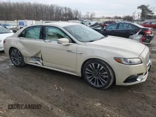 2018 Lincoln Continental Select with VIN 1LN6L9SK1J5615256, listed as a Copart auction lot 43584135 with 26,789 mi miles and Salvage Title. Bid and sale history available at carsss.com. Image 4.