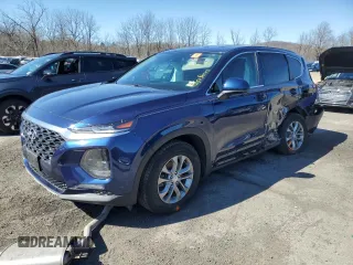 2020 Hyundai Santa Fe SE with VIN 5NMS23AD5LH255320, listed as a Copart auction lot 49821315 with 46,009 mi miles and Salvage Title. Bid and sale history available at carsss.com. Image 1.