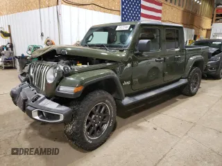 2022 Jeep Gladiator Overland with VIN 1C6HJTFG0NL144070, listed as a Copart auction lot 70472744 with 40,397 mi miles and Salvage title. Bid and sale history available at DreamBid. Image 1.