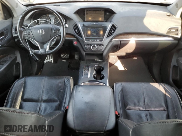 2017 Acura MDX Sport Hybrid w/Advance Pkg with VIN 5FRYD7H75HB001013, listed as a Copart auction lot 71366294 with 59,633 mi miles and Salvage Title. Bid and sale history available at carsss.com. Image 8.