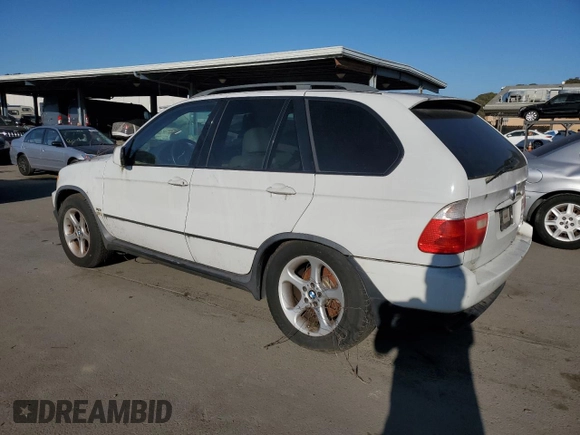 2001 BMW X5 3.0i with VIN WBAFA535X1LM66026, listed as a Copart auction lot 41907215 with 0 mi miles and Clean Title. Bid and sale history available at carsss.com. Image 2.