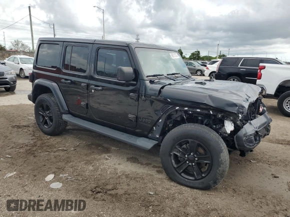 2020 Jeep Wrangler Unlimited Sahara Altitude with VIN 1C4HJXEN2LW271138, listed as a Copart auction lot 68511274 with 45,371 mi miles and Non repairable. Bid and sale history available at DreamBid. Image 4.