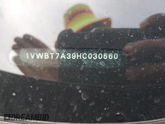 2017 Volkswagen Passat SE z VIN 1VWBT7A39HC030560, wystawiony jako Copart lot #55443585 z przebiegiem 125 397 mil mil oraz Szkoda całkowita • Salvage title. Historia ofert i sprzedaży dostępna na DreamBid. Obrazek 12.