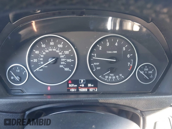 2015 BMW 3 Series 328i with VIN WBA3A5G54FNP34500, listed as a IAAI auction lot 41695866 with 168,000 mi miles and . Bid and sale history available at carsss.com. Image 7.