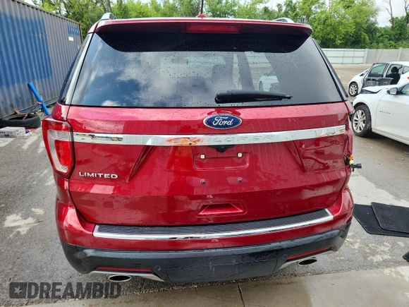 2018 Ford Explorer Limited z VIN 1FM5K7F83JGB41204, wystawiony jako Copart lot #62181525 z przebiegiem 64 817 mil mil oraz Czysty tytuł • Clean title. Historia ofert i sprzedaży dostępna na DreamBid. Obrazek 6.