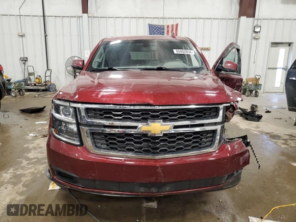 2016 Chevrolet Suburban LS with VIN 1GNSKGKC9GR186153, listed as a Copart auction lot 84402854 with 0 mi miles and Non Repairable. Bid and sale history available at carsss.com. Image 5.