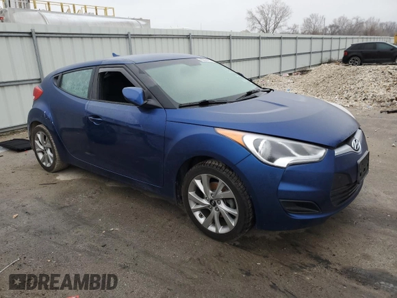 2016 Hyundai Veloster z VIN KMHTC6AD6GU304196, wystawiony jako Copart lot #43694185 z przebiegiem 63 516 mil mil oraz Szkoda całkowita • Salvage title. Historia ofert i sprzedaży dostępna na DreamBid. Obrazek 4.