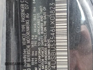 2006 BMW Z4 3.0si z VIN 4USBU53546LX01823, wystawiony jako Copart lot #54630765 z przebiegiem Nie podano mil oraz Nie do naprawy. Historia ofert i sprzedaży dostępna na DreamBid. Obrazek 12.