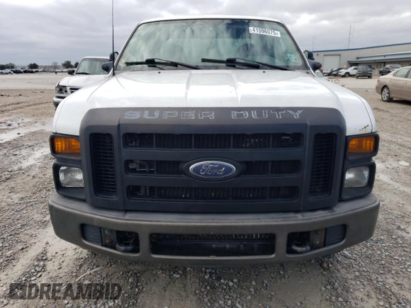 2008 Ford Super Duty F-250 SRW XL with VIN 1FTSX20RX8EB43129, listed as a Copart auction lot 41596075 with 222,514 mi miles and Clean Title. Bid and sale history available at carsss.com. Image 5.
