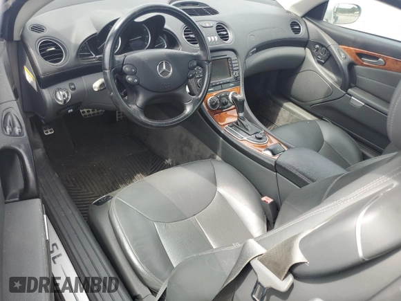 2005 Mercedes-Benz SL 500 with VIN WDBSK75F95F104935, listed as a Copart auction lot 60493705 with 89,994 mi miles and Salvage title. Bid and sale history available at DreamBid. Image 8.