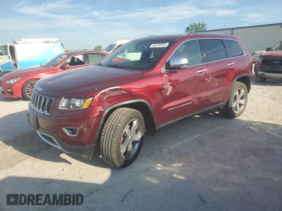 2016 Jeep Grand Cherokee Limited with VIN 1C4RJFBG4GC311649, listed as a Copart auction lot 62259585 with 114,271 mi miles and Salvage title. Bid and sale history available at DreamBid. Image 1.