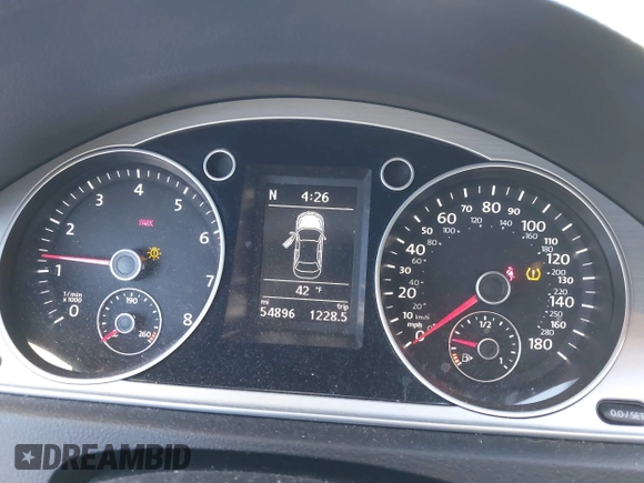 2014 Volkswagen CC Sport with VIN WVWAP7AN1EE540051, listed as a IAAI auction lot 41381933 with 54,896 mi miles. Bid and sale history available at carsss.com. Image 7.