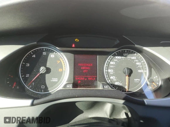 2012 Audi A4 2.0T Premium with VIN WAUAFAFL2CA118542, listed as a Copart auction lot 84764724 with 164,566 mi miles and Salvage Title. Bid and sale history available at carsss.com. Image 9.