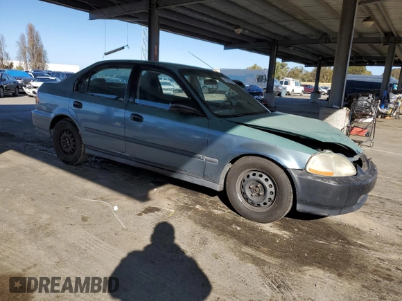 1998 Honda Civic DX with VIN JHMEJ6628WS010348, listed as a Copart auction lot 51292635 with 255,768 mi miles and Salvage Title. Bid and sale history available at carsss.com. Image 4.
