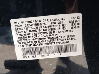 2014 Acura MDX with VIN 5FRYD3H28EB004674, listed as a IAAI auction lot 41564414 with 186,220 mi miles. Bid and sale history available at carsss.com. Image 9.