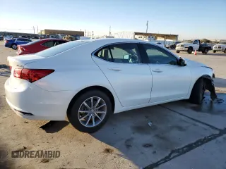 2020 Acura TLX w/Technology Pkg with VIN 19UUB1F58LA009856, listed as a Copart auction lot 89148575 with 0 mi miles and Salvage Title. Bid and sale history available at carsss.com. Image 3.